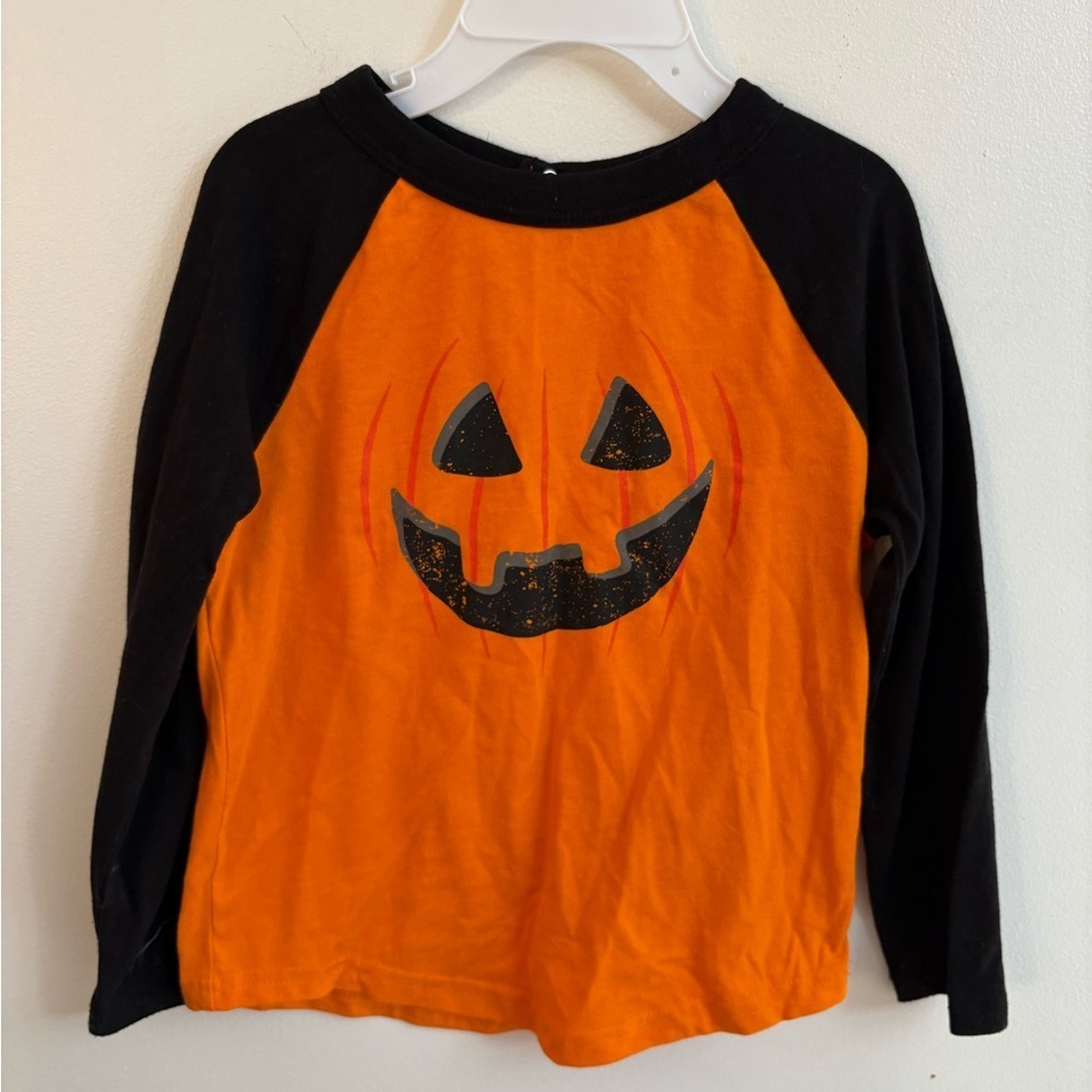 4/30$ George Orange and Black Pumpkin Shirt Halloween 🎃 5 years